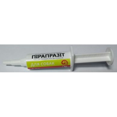 Пірапразіт гель для собак 5 мл Пірапразіт гель для собак 5 мл (Фарматон) в Антигельмінтики.