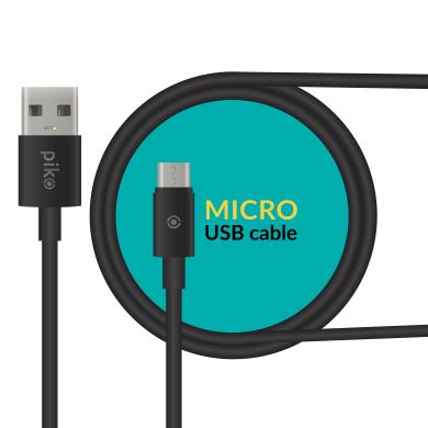 Кабель синхронизации Piko CB-UM10 Micro USB 0,2м (черный)