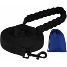 Поводок Bronzedog Active Нейлоновый с Мягкой Ручкой Черный, Размер L, Длина 9 м, Ширина 2,5 см. (Bronzedog) в Амуниция для собак.