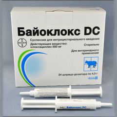 Байоклокс DC, шприц 4,5 г, Bayer (Байер) (Bayer) в Гормональные ветпрепараты.