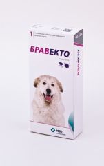 Бравекто для собак від 40 до 56 кг (1400 мг ) (Интервет (Нидерланды)) в Таблетки від бліх та кліщів.