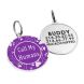 Эмалированный Адресник для Собак BronzeDog Call My Humans Фиолетовый Размер S () в Амуниция для собак.