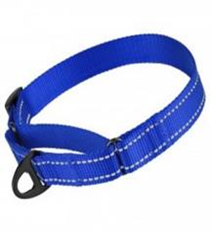 Ошейник Мартингейл Bronzedog Active Нейлоновый со Светоотражением Синий, Размер S, Обхват шеи 28-38 см., Ширина 2 см. (Bronzedog) в Амуниция для собак.
