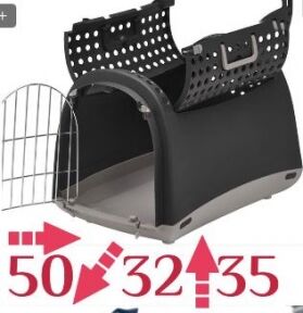 Переноска д / соб і кіш Imac Linus Cabrio СІРА 50 * 32 * 34.5см 80570 () в Будиночки, Будки, Лежаки.