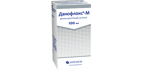 Данофлокс-М 2,5% (100мл) (Arterium) в Антимікробні препарати (Антибіотики).