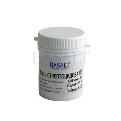 Мазь стрептоцидовая 10% 50 гр, Базальт  (Базальт) в Спреи, мази, гели, масла.
