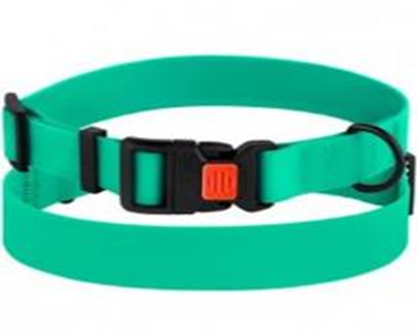 Ошейник BronzeDog Active Водоотталкивающий с Защитным Полимерным Покрытием и Пластиковой Пряжкой Зеленый, Размер M, Обхват шеи 30-40 см, Ширина 2 см. (Bronzedog) в Амуниция для собак.