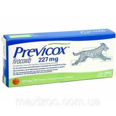 ПРЕВИКОКС (фирококсиб) L 227 mg (Merial) в Противовоспалительные ветпрепараты.