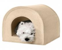 Будиночок для Тварин BronzeDog Хатка Бежевий, Розмір ХS 35 * 35 * 35 см (Bronzedog) в Будиночки, Будки, Лежаки.