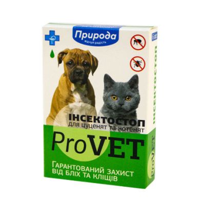 Інсектостоп ProVET краплі фіпроніл д / цуценят / кошенят () в Краплі на холку (spot-on).