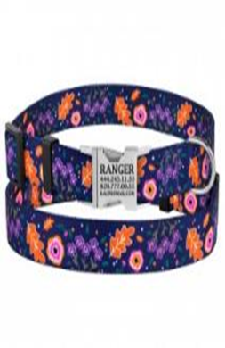 Ошейник BronzeDog Urban Цветы Нейлоновый с Металлической Пряжкой Синий, Размер S, Обхват шеи 25-33 см, Ширина 1,6 см. Ошейник BronzeDog Urban Цветы Нейлоновый с Металлической Пряжкой Синий, Размер S, Обхват шеи 25-33 см, Ширина 1,6 см. (Bronzedog) в Амуниция для собак.