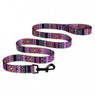 Поводок Bronzedog Urban Этнический Нейлоновый Фиолетовый, Размер M, Длина 152 см, Ширина 2 см. (Bronzedog) в Амуниция для собак.