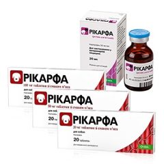  Рікарфа 100 мг таблетки зі смаком м'яса KRKA (KRKA) в Протизапальні ветпрепарати.