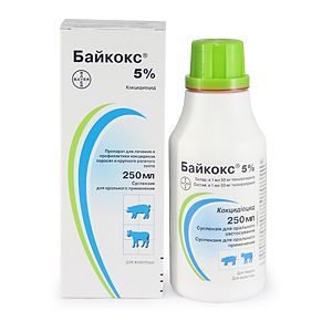 Байкокс 5% сусп. 250 мл (Bayer) в Антигельмінтики.