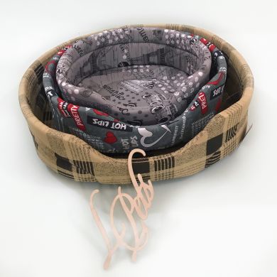 Лежак для собак і кішок Лежанка № 5, серія Х/Б, 57х51х15 () в Будиночки, Будки, Лежаки.