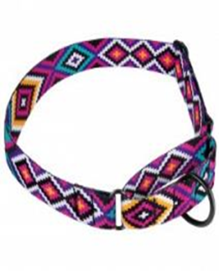 Ошейник Мартингейл BronzeDog Urban Гуцульский Нейлоновый c Металлической Фурнитурой Фиолетовый, Размер L, Обхват шеи 48-61 см, Ширина 3,8 см. (Bronzedog) в Амуниция для собак.