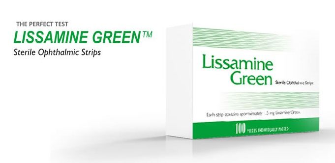 Офтальмологические тест-полоски с лиссаминовым зеленым (Lissamine Green), уп.100 шт. () в Офтальмологические тест-полоски.
