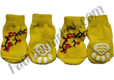 Носки  КОТ/СОБ  L 6-8кг (3,5см-9см) цветные с антискол. () в Одежда для собак.