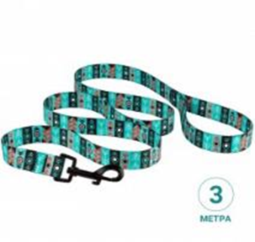 Поводок Bronzedog Urban Нейлоновый 3 метра Инки, Размер M, Длина 300 см, Ширина 2 см. (Bronzedog) в Амуниция для собак.