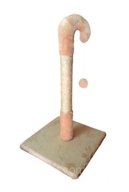 ГНОМ когтеточка ДЖУТ (основа 37 * 37, стовп h67, пензлик) Бежева () в Будиночки, Будки, Лежаки.