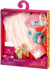 Набор одежды для кукол Our Generation Deluxe для День рождения с аксесуарами BD30229Z