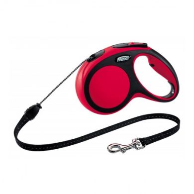 Рулетка NEW COMFORT M 5m/20kg (трос) красная Рулетка NEW COMFORT M 5m/20kg (трос) красная (Flexi) в Амуниция для собак.