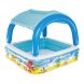 Детский надувной бассейн Bestway 52192 (140х140х114 см) 265л с навесом от солнца