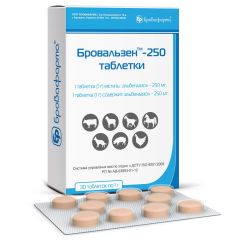 Бровальзен-250 таблетки 30 шт (Бровафарма) в Антигельминтики.