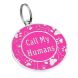 Эмалированный Адресник для Собак BronzeDog Call My Humans Розовый Размер L (Bronzedog) в Амуниция для собак.
