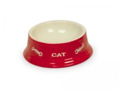 68761 Миска д/кот керамич.красная 140 мл Нобби () в Посуда для собак.