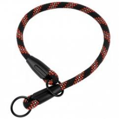 Ошейник-Удавка BronzeDog Active из Альпинистского Шнура Черно-Оранжевый, Размер L, Обхват шеи 55 см, Ширина 1,2 см. (Bronzedog) в Амуниция для собак.