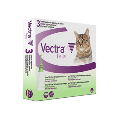Вектра Фелис (3х0,9мл) для котов Вектра Фелис (3х0,9мл) для котов (CEVA) в Капли на холку (spot-on).