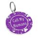 Эмалированный Адресник для Собак BronzeDog Call My Humans Фиолетовый Размер L (Bronzedog) в Амуниция для собак.