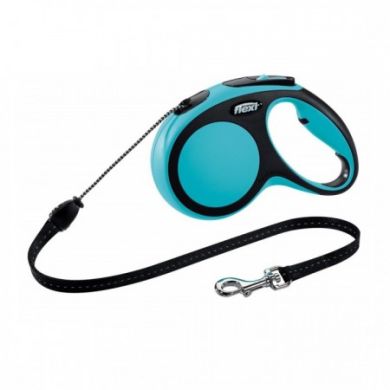 Рулетка NEW COMFORT M 5m/20kg (трос) синяя Рулетка NEW COMFORT M 5m/20kg (трос) синяя (Flexi) в Амуниция для собак.