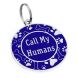 Эмалированный Адресник для Собак BronzeDog Call My Humans Синий Размер L (Bronzedog) в Амуниция для собак.