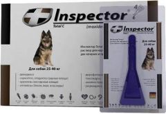 Инспектор Тотал С капли для собак 25-40 кг 1 * 4 мл () в Капли на холку (spot-on).