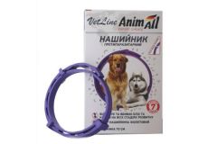 Ошейник противопаразитный AnimАll VetLine для собак, фиолетовый, 70 см (Animal) в Ошейники.