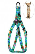 Шлея для Собак Мелких Пород и Котов BronzeDog Urban Folk Ментоловая, Размер 2XS, Обхват груди 24-30 см, Ширина 1,0 см. (Bronzedog) в Амуниция для собак.