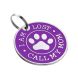 Эмалированный Адресник для Собак BronzeDog Call My Mom Фиолетовый Размер S (Bronzedog) в Амуниция для собак.