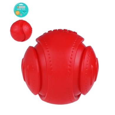 Игрушка для собак Bronzedog CHEW Звуковой футбольный мяч красный 15,2 см (Bronzedog) в Игрушки для собак.