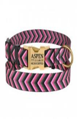 Ошейник, Размер S, Обхват шеи 25-33 см, Ширина 1,6 см. (Bronzedog) в Амуниция для собак.