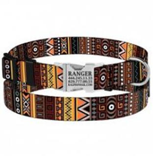 Ошейник BronzeDog Urban Этнический Нейлоновый с Металлической Пряжкой Оранжевый, Размер XL, Обхват шеи 43-66 см, Ширина 2,5 см. Ошейник BronzeDog Urban Этнический Нейлоновый с Металлической Пряжкой Оранжевый, Размер XL, Обхват шеи 43-66 см, Ширина 2,5 см. (Bronzedog) в Амуниция для собак.