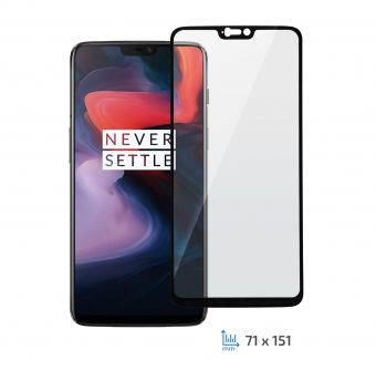 Защитное стекло 2E OnePlus 6 2.5D black border FG