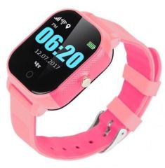 Детские телефон-часы с GPS трекером GOGPS К23 розовые