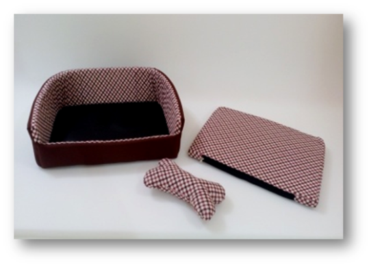 Диван з кісточкою №3, серія ЛЮКС, 80*68*18 () в Будиночки, Будки, Лежаки.