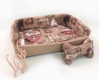 Диван з кісточкою №3, серія ЛЮКС, 80*68*18 () в Будиночки, Будки, Лежаки.