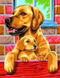 Набор для творчества Sequin Art PAINTING BY NUMBERS JUNIOR-PAIRS Dogs SA0214