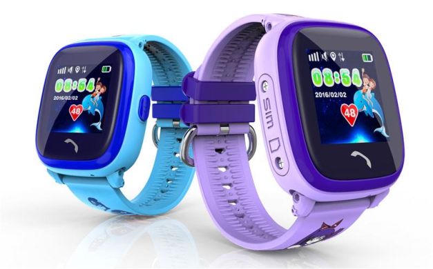 Детские телефон-часы с GPS трекером GOGPS ME K25 Синие
