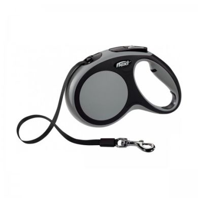 Рулетка NEW COMFORT M 5m/25kg (лента) серая Рулетка NEW COMFORT M 5m/25kg (лента) серая (Flexi) в Амуниция для собак.