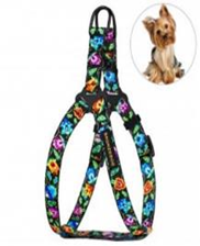 Шлея для Собак Мелких Пород и Котов BronzeDog Urban Folk Чёрная, Размер XS, Обхват груди 33-40 см, Ширина 1,0 см. (Bronzedog) в Амуниция для собак.